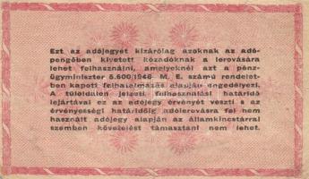1946. 1.000.000AP fordított címer (5x) T:III