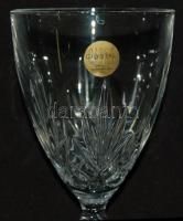 4 darabos használatlan kristály borospohár készlet