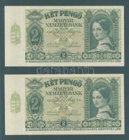 1940. 2P (2x) egymás utáni sorszámokkal! T:I