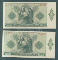 1940. 2P (2x) egymás utáni sorszámokkal! T:I
