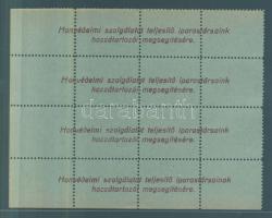 1914-1918 segélypénzek 100 fillér névértékben "Honvédelmi szolgálatot teljesítő iparostársaink ...