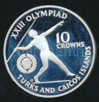 Turks- és Caicos-szigetek 1984. 10C Ag "XXIII. Nyári Olimpia" T:PP Csak 2160db! / 
Turks &...