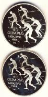 1984. 500Ft Ag "Téli Olimpia / Sarajevo" PRÓBAVERET + 500Ft Ag "Téli Olimpia / Saraje...