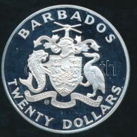 Barbados 1988. 20$ Ag "XXIV. Nyári Olimpia" T:PP 
Barbados 1988. 20 Dollars Ag "Summe...