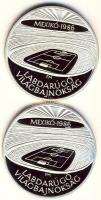 1986. 500Ft Ag "Labdarúgó Vb / Mexikó / Stadion" PRÓBAVERET + 500Ft Ag "Labdarúgó Vb ...