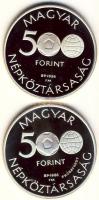1986. 500Ft Ag "Labdarúgó Vb / Mexikó / Focisták" PRÓBAVERET + 500Ft Ag "Labdarúgó Vb / Mexikó / Focisták" T:PP Csak 50db! R! /  Hungary 1986. 500 Forint Ag "Football World Championship / Mexico / Soccer players" TRIAL STRIKE + 500 Forint Ag "Football World Championship / Mexico / Soccer players" C:PP Only 50 examples! RARE