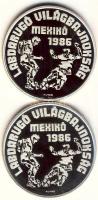 1986. 500Ft Ag "Labdarúgó Vb / Mexikó / Focisták" PRÓBAVERET + 500Ft Ag "Labdarúgó Vb...