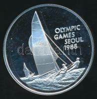 Kajmán-szigetek 1988. 5$ Ag "Nyári Olimpia / Szöul" T:PP / 
Cayman Islands 1988. 5 Dollars...