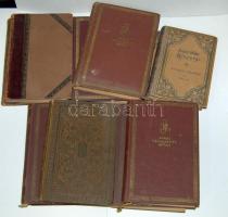 Jókai Mór művei 10 kötet különböző sorozatokból, benne az 1894-es jubileumi díszkiadás darabjai is