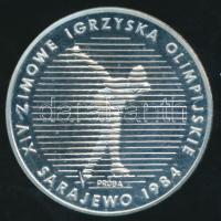 Lengyelország 1983. 500Zl Ag "XIV Téli Olimpia / Sarajevo" PRÓBA T:PP Csak 6000db! /  Poland 1983. 500 Zlotych Ag "Winter Olympics / Sarajevo" PRÓBA C:PP Only 6000 examples!