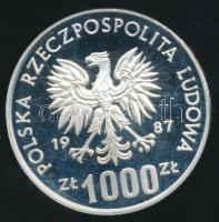 Lengyelország 1987. 1000Zl Ag "XV. Téli Olimpia" PRÓBA T:PP Csak 10000db! / 
Poland 1987. ...
