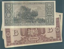 1946. 100.000MP + 10.000.000MP + 100.000.000MP (2x) +  10.000BP + 100.000BP + 1.000.000BP T:I-,II,II...