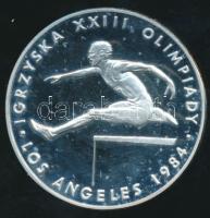 Lengyelország 1984. 200Zl Ag "XIV. Téli Olimpia (Gátfutó) / Sarajevo" T:PP /  Poland 1984. 200 Zlotych Ag "Winter Olympics (Hurdler) / Sarajevo" C:PP