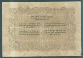 1848. 100Ft "Kossuth-bankó" T:III- (restaurált) R!