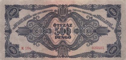 1945. 500P (2x) egymás utáni sorszámmal T:II