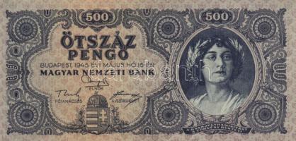 1945. 500P (3x) különböző színváltozatok T:I-,II