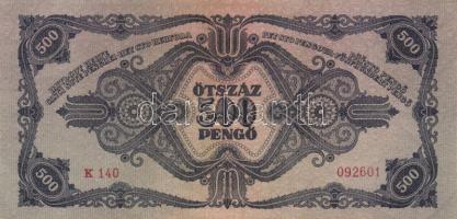 1945. 500P (3x) különböző színváltozatok T:I-,II