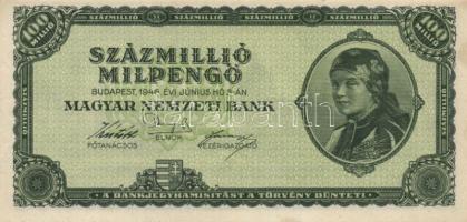 1946. 100.000.000MP (3x) T:I-(kissé foltosak)