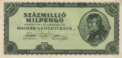 1946. 100.000.000MP (3x) T:I-(kissé foltosak)