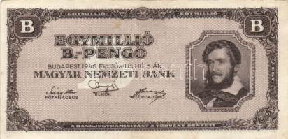 1946. 1.000.000BP (7x) T:II,II-,III