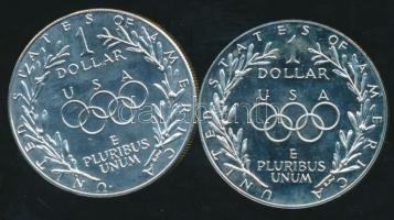 USA 1988D-S. 1$ Ag (2x) "XXIV. Nyári Olimpia" pár T:PP,BU
USA 1988D-S. 1 Dollar Ag (2x) &q...