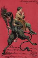 Krampus, boy Emb. litho