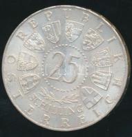 Ausztria 1963. 25Sch Ag "Szavolyai Jenő herceg" T:2 /
Austria 1963. 25 Schilling Ag "...