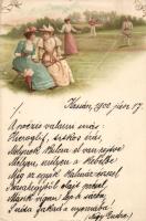 Tennis, ladies litho