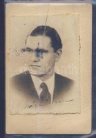 1936 MFTR utazási fényképes igazolvány