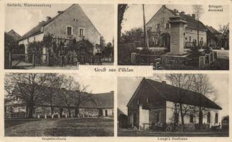 Bielawa (Pühlau) with the hotel of Lange and military monument