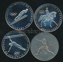 Panama 1988. 1B (4x) "Olimpiai Játékok" klf érem! T:PP,BU /  Panama 1988. 1 Balboa (4x) "Olympic Games" different motives! C:PP,BU