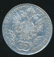 Ausztria 1807A 20Kr Ag T:2- /
Austria 1807A 20 Kreuzer Ag C:VF