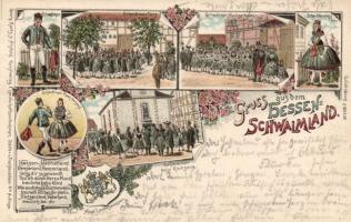 1897 Hessen-Schwalmland folklore, litho