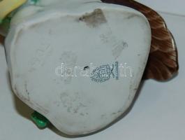 Kézzel festett Herendi jelzett porcelán madár figura hibátlan állapotban / Handpainted Herendi chian...