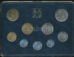 Szlovákia 1991. 1h-10Sk 9klf forgalmi érme szettben t:1 /
Slovakia 1991. 1 Halierov-10 Korun 9 diffe...