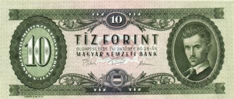 1975. 10Ft (4x) egymás utáni sorszámmal T:I