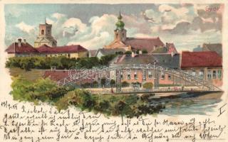 1899 Győr litho s: Geiger R.