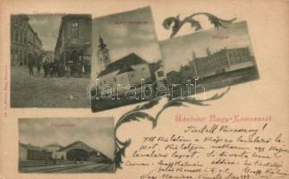 1899 Nagykanizsa sörgyárral és vasútállomással