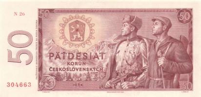 Csehszlovákia 1964. 50K T:I / Czechoslovakia 1964. 50 Korun C:Unc