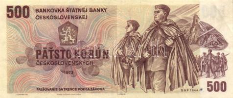 Csehszlovákia 1973. 500K T:II/II- / Czechoslovakia 1973. 500 Korun C:XF/VF