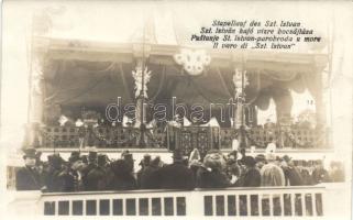 The launching ceremony of SMS Szent István photo