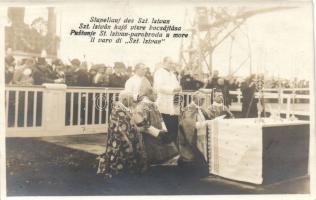 The launching ceremony of SMS Szent István photo