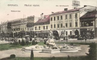 Eperjes main street with the Paris department store, Divald