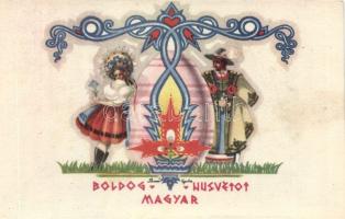 Hungarian Easter, folklore s: Bozó (cut)