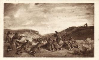 Military WWI Hungarian gendarmerie unit against the Russian army s: Csóka István