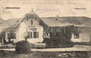 Balatonföldvár Kvassay-villa