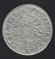 I. Lipót 1667KB. VI.Kr Ag (ÉH.1072.) T:2-/3+