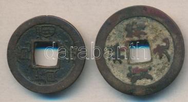 Japán 1668-1700. 1 Mon + Kínai Császárság / Hsiang-Fu 1008-1016. 1 Cash T:3