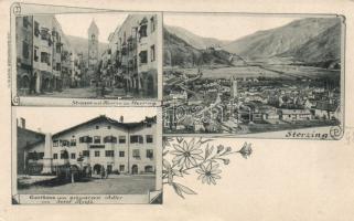 Vipiteno (Sterzing) with Hotel Achwarzer Adler (wet damage)