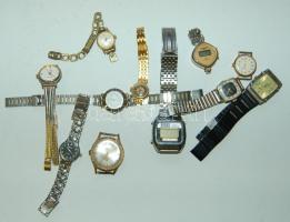 11db klf női és ffi mechanikus és kvarcóra, a többség javításra szorul